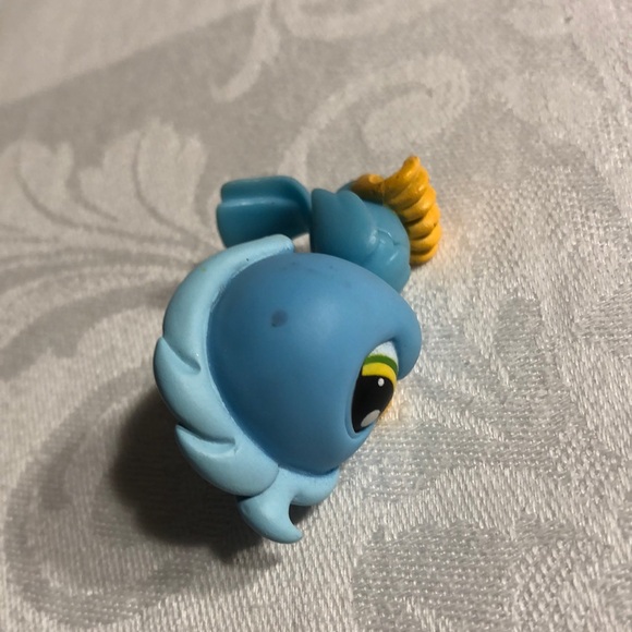 Littlest Pet Shop #317 Blue Cockatoo Bird LPS - Picture 6 of 16